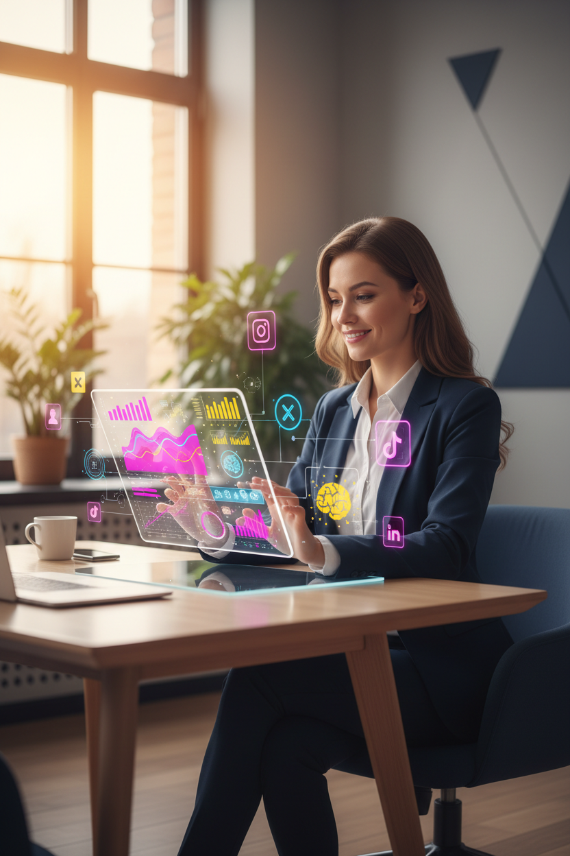 Marketer usando inteligencia artificial